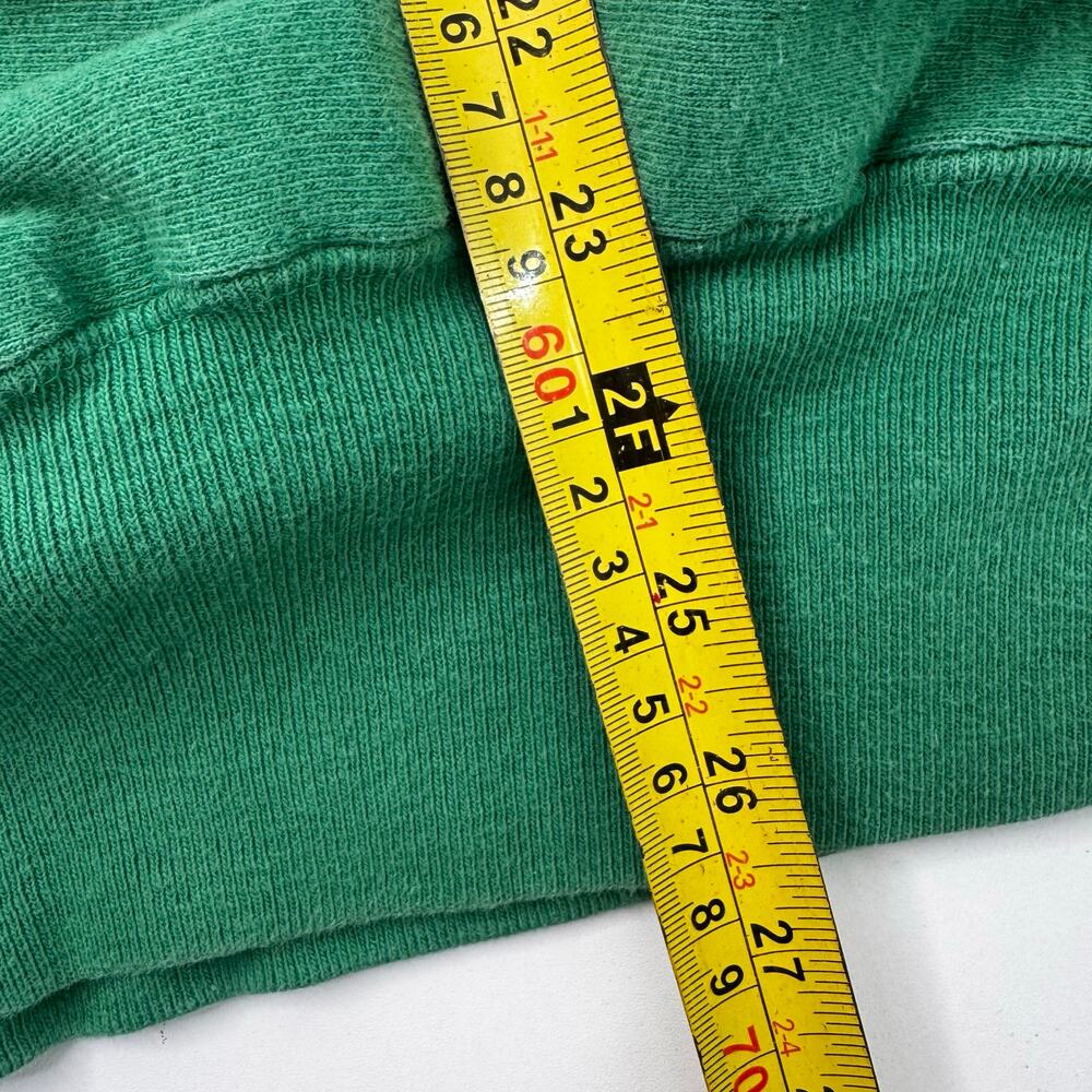 Vintage 90s Champion Green Reverse Weave  Sweatshirt Extra Large USA Distressed - Picture 8 of 8